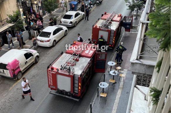 Η σκηνή της φωτιάς στη Θεσσαλονίκη