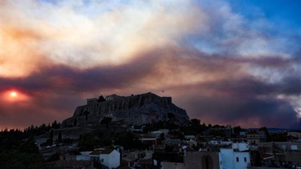 φωτιά, Αττική, Ακρόπολη