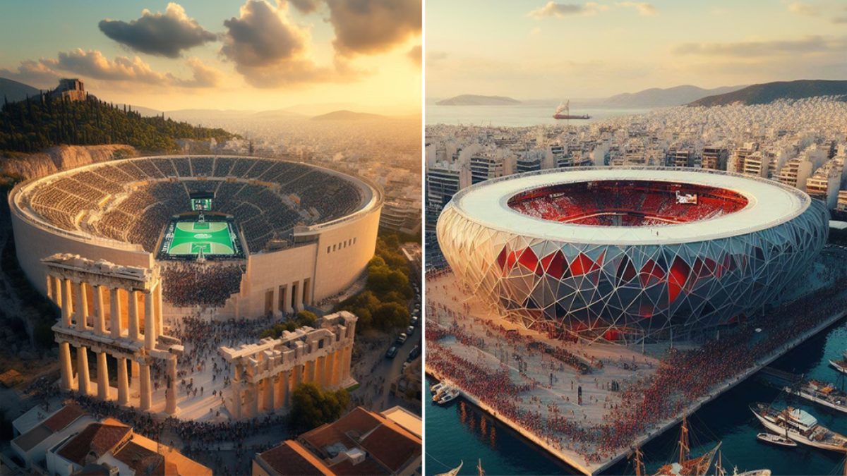 Η τεχνητή νοημοσύνη σχεδίασε τα νέα γήπεδα Ολυμπιακού-ΠΑΟ και όλων των ομάδων της Euroleague