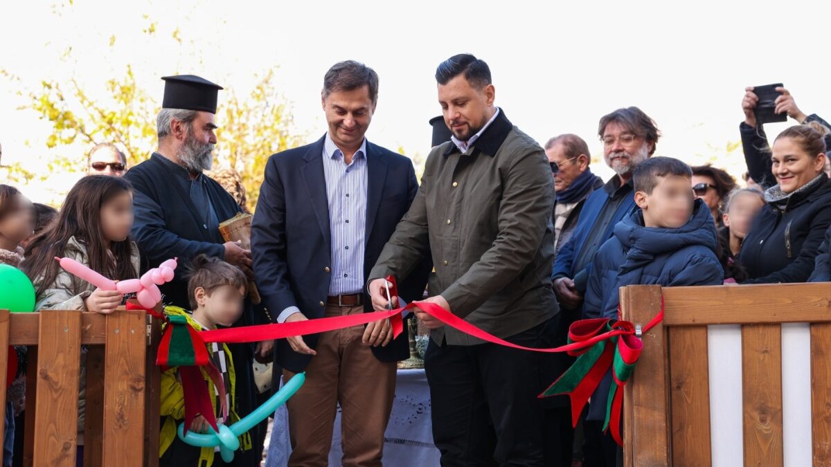 Δήμος Ηλιούπολης: Παραδόθηκε στους Δημότες το πλήρως ανακαινισμένο πάρκο του Αγίου Νικολάου με το όνομα «ΓΑΙΑ»