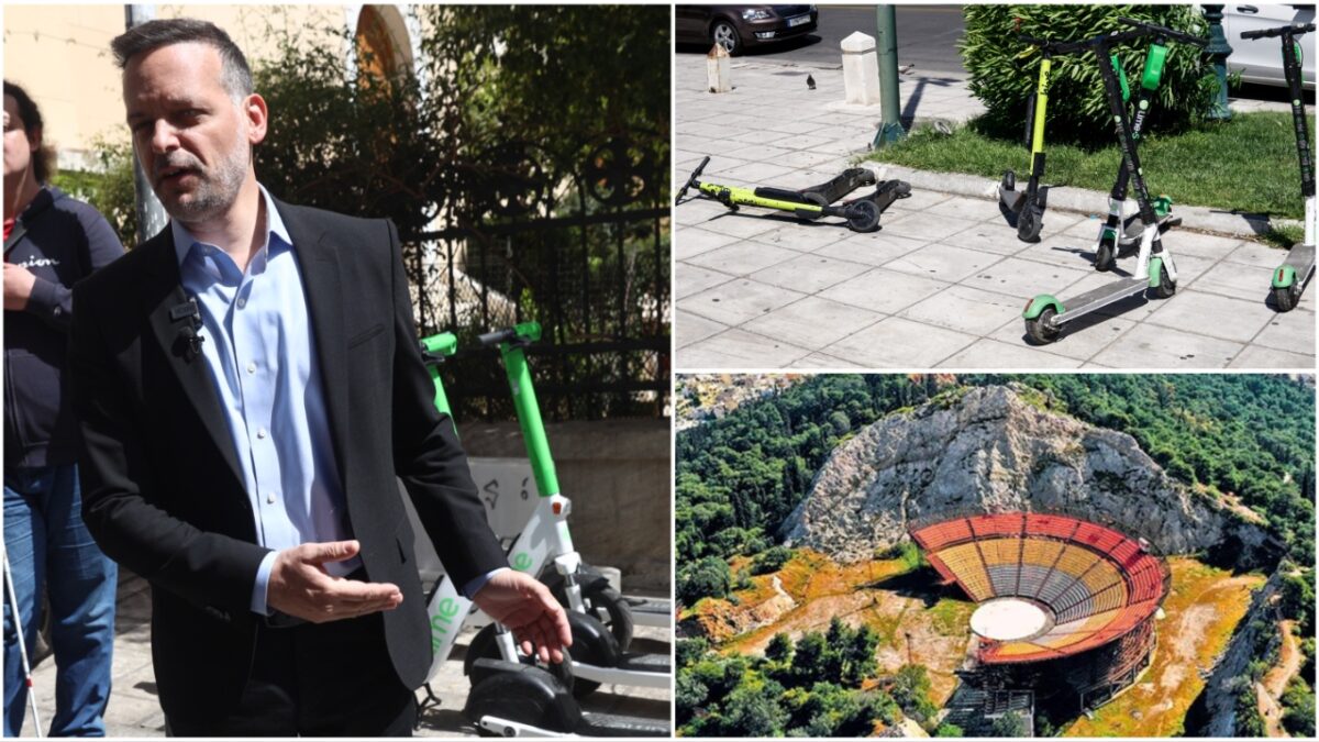 Ο δήμος Αθηναίων εξετάζει την απαγόρευση των πατινιών σε δρόμους της πόλης και την αλλαγή των όρων της σύμβασης για το Θέατρο Λυκαβηττού