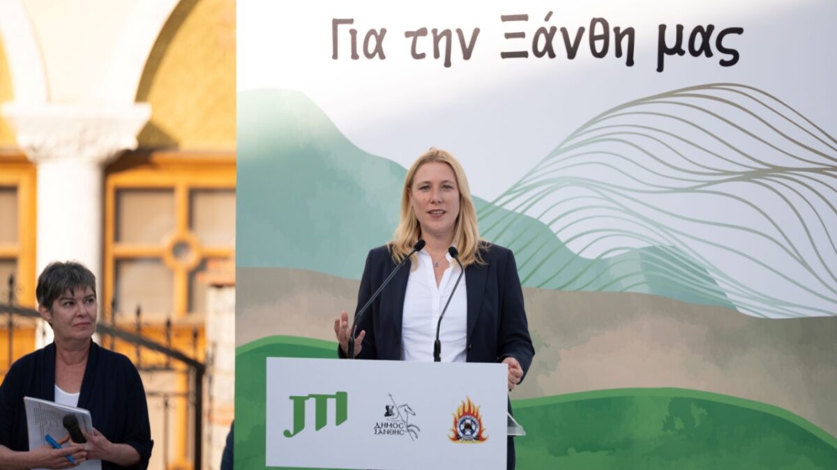 Παραδόθηκε από την JTI το έργο αντιπυρικής προστασίας του περιαστικού άλσους της Ξάνθης