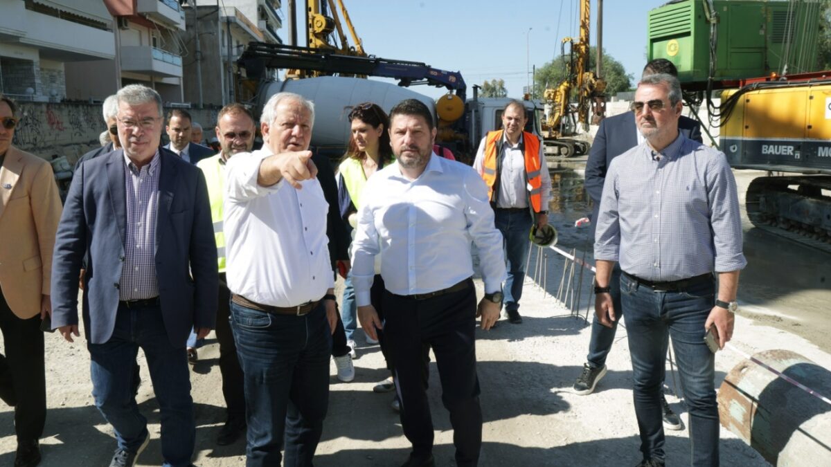 Αυτοψία Χαρδαλιά στα έργα αντιπλημμυρικής προστασίας του Ιλισσού ποταμού, καθώς και στο υπό ανέγερση 14ο Νηπιαγωγείο Καλλιθέας
