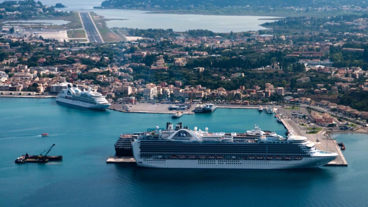 Ρεκόρ αφίξεων κρουαζιερόπλοιων φέτος στο λιμάνι της Κέρκυρας