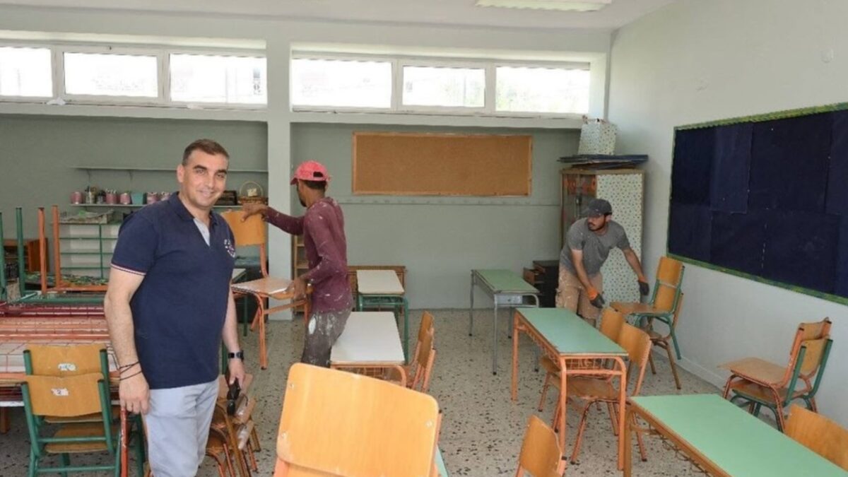 Εντατικές εργασίες συντήρησης στις σχολικές μονάδες του Δήμου Ελληνικού-Αργυρούπολης