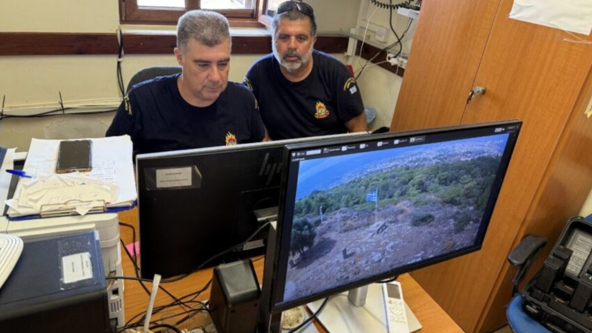 Παρουσιάστηκαν το πρωτοποριακό σύστημα πυρανίχνευσης και οι αντιπυρικές παρεμβάσεις του δήμου Χανίων