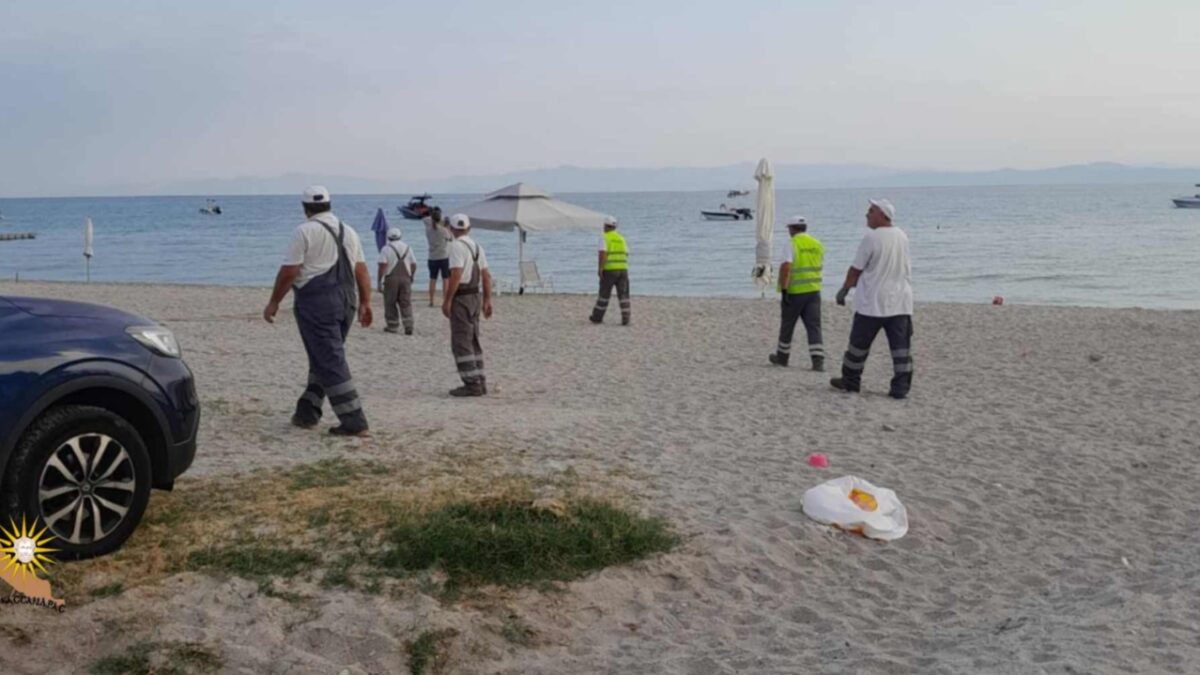 Επιχείρηση απομάκρυνσης μόνιμων κατασκευών από παραλίες του δήμου Κασσάνδρας