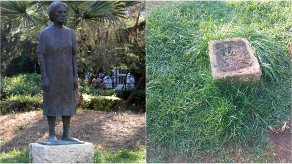 Δήμος Νίκαιας: Εκλάπη το άγαλμα «Η Γυναίκα του Λαού» στην πλατεία Παιδικής Στέγης