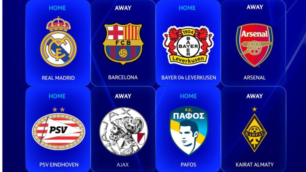 Champions League: Ρεαλ και Μπαρτσελόνα ανάμεσα στους 8 αντιπάλους του Ολυμπιακού στη League Phase