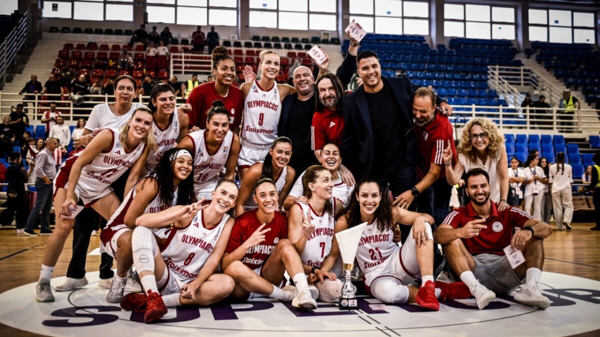 «Ερυθρόλευκο» το πρώτο Super Cup Γυναικών με «σαρωτική» η Χριστινάκη, 74-30 τον ΠΑΣ Γιάννινα στην Άρτα