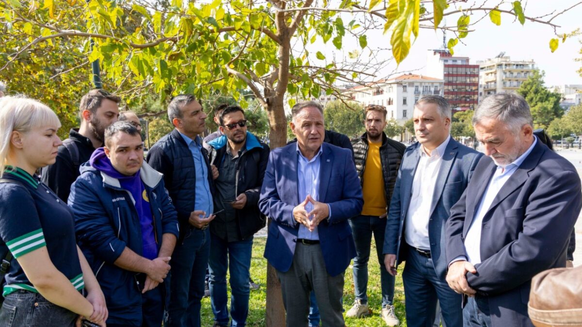 Δήμος Θεσσαλονίκης: Εκατό δέντρα που συμβολίζουν τα χρόνια ζωής του ΕΕΘ φυτεύτηκαν στο κέντρο της πόλης