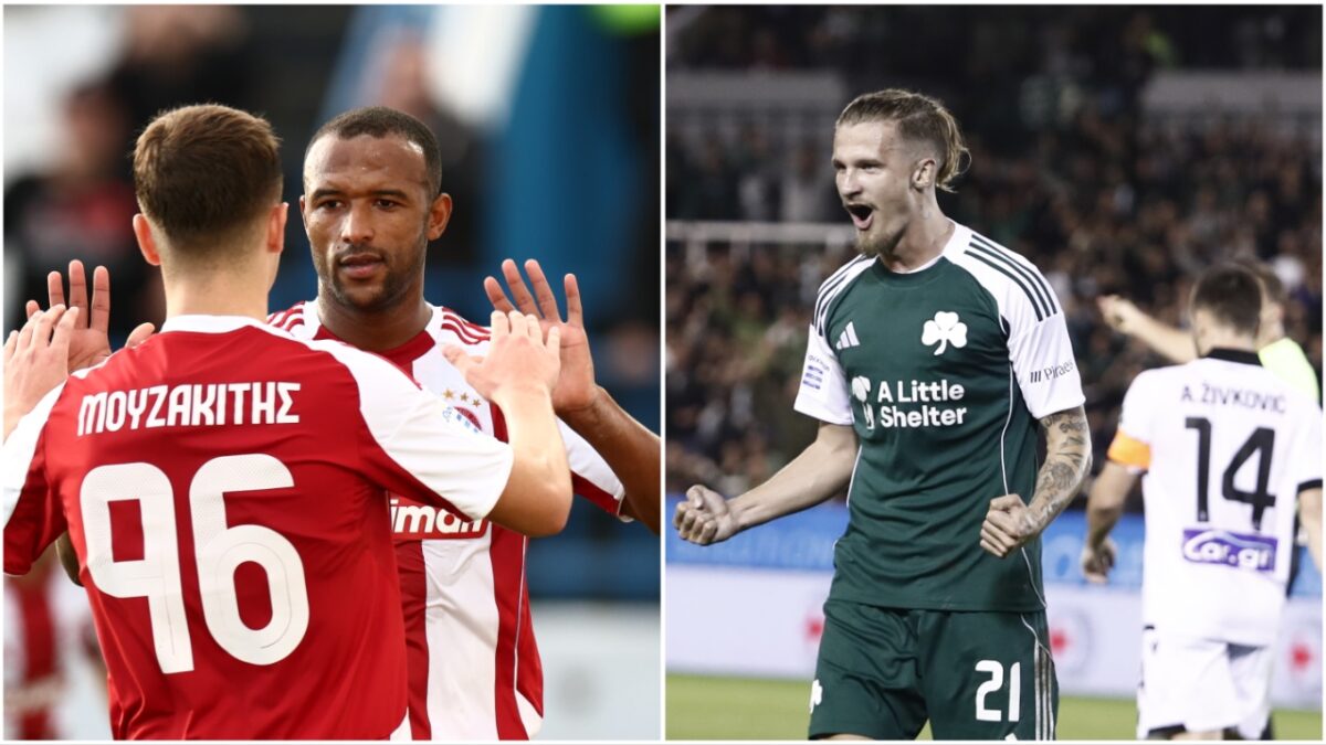 Super League: Η νίκη του Παναθηναϊκού στο ντέρμπι με τον ΠΑΟΚ έστειλε στην κορυφή τον Ολυμπιακό – Η βαθμολογία μετά από 10 αγωνιστικές