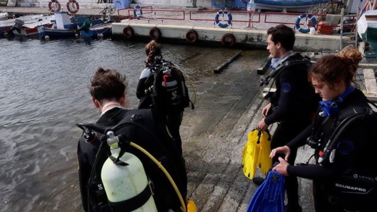 Μυτιλήνη: Καθαρισμός στο λιμανάκι της Βαρειάς από την φοιτητική καταδυτική ομάδα του Πανεπιστημίου Αιγαίου – Δείτε βίντεο